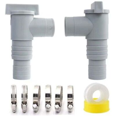 ABYSSE Robinet D'Arrêt Pour Piscine Avec Raccord De Tuyau De 32mm, Vanne D'Arrêt Pour Piscines, Pièces De Piscine À Valve À Piston, Raccords De Piscine À Piston De Remplacement Pour Intex Bestway (2 Pieces) - Publicité ABYSSE Robinet D'Arrêt Pour Piscine Avec Raccord De Tuyau De 32mm, Vanne D'Arrêt Pour Piscines, Pièces De Piscine À Valve À Piston, Raccords De Piscine À Piston De Remplacement Pour Intex Bestway (2 Pieces) - Publicité