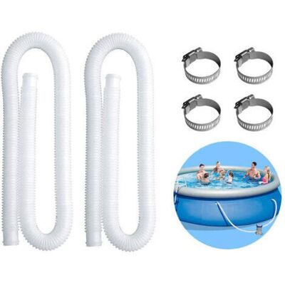 SCORPIO Tuyau De Remplacement De Tuyau De Piscine À Source Chaude Gonflable Pour Pompe De Piscine 300/330/530/1000 Gallons (lot De 2) - Publicité SCORPIO Tuyau De Remplacement De Tuyau De Piscine À Source Chaude Gonflable Pour Pompe De Piscine 300/330/530/1000 Gallons (lot De 2) - Publicité