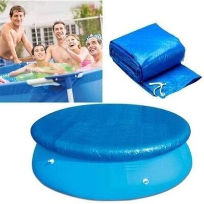 ABYSSE 305 Cm De Diamètre Bâches Pour Piscines,couverture De Protection De Piscine Ronde Avec Attaches En Corde,bâche Durable Antipoussière Coupe-vent Pour Piscines Hors Sol Rondes - Publicité ABYSSE 305 Cm De Diamètre Bâches Pour Piscines,couverture De Protection De Piscine Ronde Avec Attaches En Corde,bâche Durable Antipoussière Coupe-vent Pour Piscines Hors Sol Rondes - Publicité