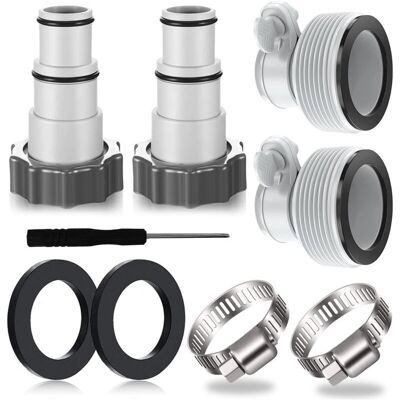 MOXIE Caoutchouc Adaptateur Tuyau Pour Pompe, Raccord Pour Tuyau Piscine Intex Ø 32 Et 38 Mm - Publicité MOXIE Caoutchouc Adaptateur Tuyau Pour Pompe, Raccord Pour Tuyau Piscine Intex Ø 32 Et 38 Mm - Publicité