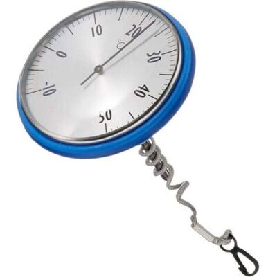 ABYSSE Thermomètre De Piscine Analogique, 40.2005, Adapté Pour Piscine Et Étang, Acier Inoxydable, Lecture Facile De La Température De L'Eau, Bleu, (l) 110 X (l) 110 X (h) 138 Mm - Publicité ABYSSE Thermomètre De Piscine Analogique, 40.2005, Adapté Pour Piscine Et Étang, Acier Inoxydable, Lecture Facile De La Température De L'Eau, Bleu, (l) 110 X (l) 110 X (h) 138 Mm - Publicité