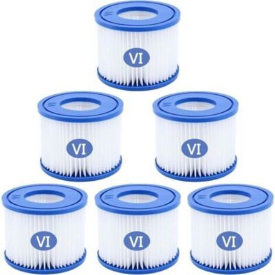 URSUS Lot De 6 Cartouches Filtrantes Pour Piscine Type Vi, Cartouche Filtre Pour Bestway Pompe De Piscine, Filtre De Piscine Intex Pour Lay-z-spa, Miami, Monaco, Vegas - Publicité URSUS Lot De 6 Cartouches Filtrantes Pour Piscine Type Vi, Cartouche Filtre Pour Bestway Pompe De Piscine, Filtre De Piscine Intex Pour Lay-z-spa, Miami, Monaco, Vegas - Publicité