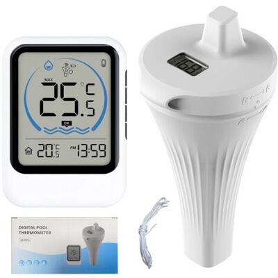 ABYSSE Thermomètre De Piscine, Thermomètre De Piscine Avec Grand Écran Lcd, Étanche Ip67, Thermomètre Flottant Pour Piscine, Jacuzzi, Spa, Baignoire, Bassin À Poissons - Publicité ABYSSE Thermomètre De Piscine, Thermomètre De Piscine Avec Grand Écran Lcd, Étanche Ip67, Thermomètre Flottant Pour Piscine, Jacuzzi, Spa, Baignoire, Bassin À Poissons - Publicité
