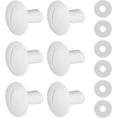 Melissa 6 Ensembles Blanc En Plastique Roue Vis Avec Rondelles C55 Pour Polaris 180 280 Piscine Cleaner Accessoires - Publicité Melissa 6 Ensembles Blanc En Plastique Roue Vis Avec Rondelles C55 Pour Polaris 180 280 Piscine Cleaner Accessoires - Publicité