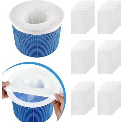 BRINSEA 30 Pièces Pool Skimmer Socks, Chaussettes D'Écumeur De Piscine Perfect Filter Savers Pour Panier De Skimmer De Filtre, Doublure D'Écran En Maille Ultra Fine Pour Panier De Piscine - Publicité BRINSEA 30 Pièces Pool Skimmer Socks, Chaussettes D'Écumeur De Piscine Perfect Filter Savers Pour Panier De Skimmer De Filtre, Doublure D'Écran En Maille Ultra Fine Pour Panier De Piscine - Publicité