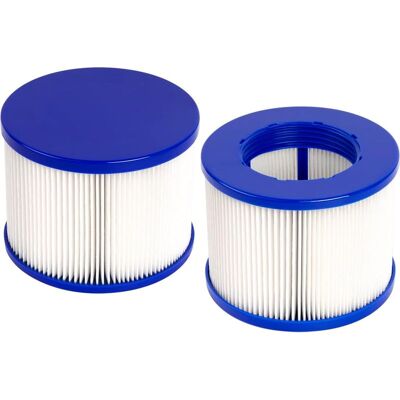Vision Lot De 2 Cartouches Filtrantes À Visser Pour Spas, Filtre 75 X 100 Mm, Cartouches De Rechange Pour Filtres Gymax Pour Spas, Piscines Et Jacuzzis, Bleu Et Blanc - Publicité Vision Lot De 2 Cartouches Filtrantes À Visser Pour Spas, Filtre 75 X 100 Mm, Cartouches De Rechange Pour Filtres Gymax Pour Spas, Piscines Et Jacuzzis, Bleu Et Blanc - Publicité