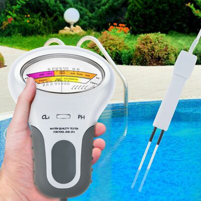 Melissa Testeur 2 En 1 Ph Chlore Pc-102, Appareil De Mesure Pour La Qualité De L'Eau, Testeur Ph Et Chlore Pour Piscine Et Aquarium (cl2)...debuns - Publicité Melissa Testeur 2 En 1 Ph Chlore Pc-102, Appareil De Mesure Pour La Qualité De L'Eau, Testeur Ph Et Chlore Pour Piscine Et Aquarium (cl2)...debuns - Publicité