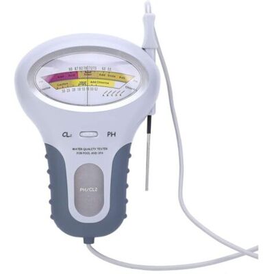 ABYSSE Chlore Et Ph Testeur Meter Pour Piscine Spa, Testeur De Qualite De L'Eau Avec Aiguille, Ph Cl2 Level Testeur Tester - Publicité ABYSSE Chlore Et Ph Testeur Meter Pour Piscine Spa, Testeur De Qualite De L'Eau Avec Aiguille, Ph Cl2 Level Testeur Tester - Publicité