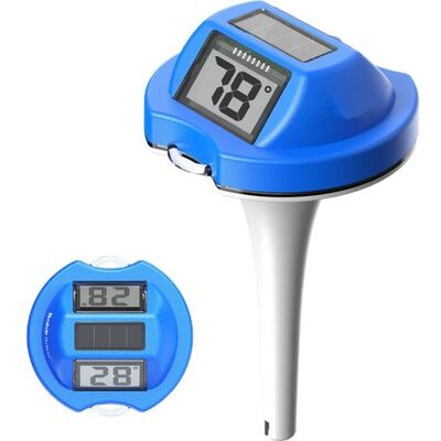 ABYSSE Thermomètre De Piscine À Double Écran, Facile À Lire, Flottant, Avec Affichage Numérique, Étanchéité Ip68, Alimentation En Énergie Solaire, Bleu Foncé - Publicité ABYSSE Thermomètre De Piscine À Double Écran, Facile À Lire, Flottant, Avec Affichage Numérique, Étanchéité Ip68, Alimentation En Énergie Solaire, Bleu Foncé - Publicité