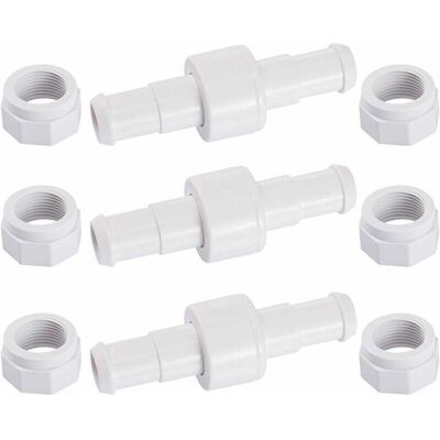 OEM Lot De 3 Raccords Rotatifs D20 Avec 6 Embouts D15 Pour Tuyau D'Arrosage Robot Nettoyeur Piscine Zodiac Polaris 180, 280, 380 - Publicité OEM Lot De 3 Raccords Rotatifs D20 Avec 6 Embouts D15 Pour Tuyau D'Arrosage Robot Nettoyeur Piscine Zodiac Polaris 180, 280, 380 - Publicité