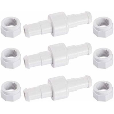 OEM Lot De 3 Raccords De Tuyau Pivotants D20 Avec 6 Embouts D15, Compatibles Avec Les Robots De Piscine Zodiac Polaris 180, 280 Et 380. Publicité OEM Lot De 3 Raccords De Tuyau Pivotants D20 Avec 6 Embouts D15, Compatibles Avec Les Robots De Piscine Zodiac Polaris 180, 280 Et 380. Publicité