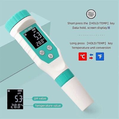 Andiamo Testeur De Salinité Pour Piscine 7 En 1 (ph/chlore Libre/orp/ec/tds/sel/température) - Ip67 Étanche - A1 - Publicité Andiamo Testeur De Salinité Pour Piscine 7 En 1 (ph/chlore Libre/orp/ec/tds/sel/température) - Ip67 Étanche - A1 - Publicité