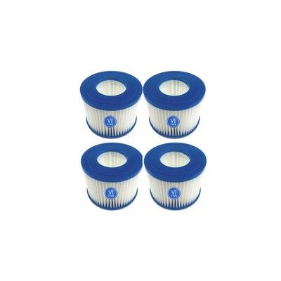 OEM 4 Pièces Cartouches Filtrantes De Rechange Pour Piscine Lay-z-spa Bestway Flowclear Bestway Spa Type Vi - Publicité OEM 4 Pièces Cartouches Filtrantes De Rechange Pour Piscine Lay-z-spa Bestway Flowclear Bestway Spa Type Vi - Publicité