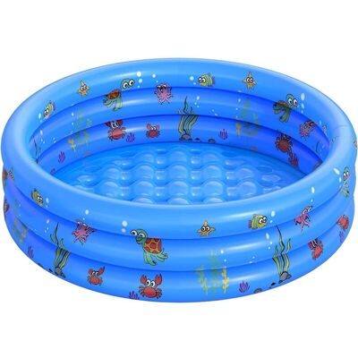 BRINSEA Pataugeoire Ronde Pour Enfants Piscine Gonflable Pour Enfants En Pvc Piscine Hors Sol À Thème Océanique Pour Le Jardin Pour Enfants Adultes Et Familles (130)-ensoleillé - Publicité BRINSEA Pataugeoire Ronde Pour Enfants Piscine Gonflable Pour Enfants En Pvc Piscine Hors Sol À Thème Océanique Pour Le Jardin Pour Enfants Adultes Et Familles (130)-ensoleillé - Publicité