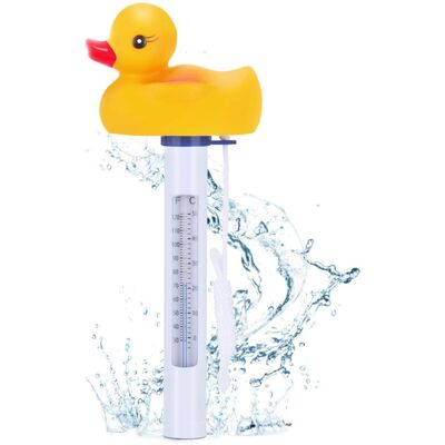 Melissa Thermomètre De Piscine Flottant, Thermomètre Flottant Avec Ficelle, Thermomètre À Eau De Style Canard Pour Piscines Extérieures Et Intérieures, Bains À Remous, Spas - Publicité Melissa Thermomètre De Piscine Flottant, Thermomètre Flottant Avec Ficelle, Thermomètre À Eau De Style Canard Pour Piscines Extérieures Et Intérieures, Bains À Remous, Spas - Publicité