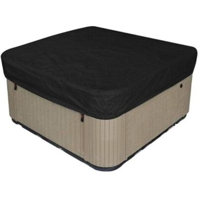 ABYSSE Bache D'Extérieur Pour Spa Housse De Bain À Remous Carrée Etanche Couverture De Spa En Tissu Polyester 190t Anti-poussière Anti-uvavec Un Sac De Rangement ,noir——noir 207×207×30cm - Publicité ABYSSE Bache D'Extérieur Pour Spa Housse De Bain À Remous Carrée Etanche Couverture De Spa En Tissu Polyester 190t Anti-poussière Anti-uvavec Un Sac De Rangement ,noir——noir 207×207×30cm - Publicité