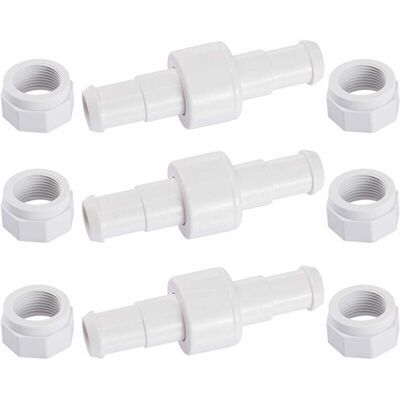 PELTOR Choyclit D20 Lot De 3 Raccords Rotatifs Pour Tuyau D'Arrosage Avec 6 Embouts D15 Compatibles Avec Zodiac Polaris 180 280 380 Robot Nettoyeur Piscine - Publicité PELTOR Choyclit D20 Lot De 3 Raccords Rotatifs Pour Tuyau D'Arrosage Avec 6 Embouts D15 Compatibles Avec Zodiac Polaris 180 280 380 Robot Nettoyeur Piscine - Publicité