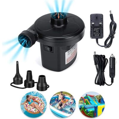 MOXIE Pompe À Air Électrique Portable Dc 12v / Ac 230 240v Gonfleur Électrique À Remplissage Rapide Pompe De Gonflage D'Air Pour Matelas D'Air Gonflable Coussin De Jouet Piscine Lit Flottant - Publicité MOXIE Pompe À Air Électrique Portable Dc 12v / Ac 230 240v Gonfleur Électrique À Remplissage Rapide Pompe De Gonflage D'Air Pour Matelas D'Air Gonflable Coussin De Jouet Piscine Lit Flottant - Publicité