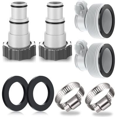 MOXIE Aougo – Lot De 4 Adaptateurs Tuyau Piscine Ø 32/38 Mm – Pour Pompe De Filtration Intex – Installation Facile Avec Colliers De Serrage - Publicité MOXIE Aougo – Lot De 4 Adaptateurs Tuyau Piscine Ø 32/38 Mm – Pour Pompe De Filtration Intex – Installation Facile Avec Colliers De Serrage - Publicité