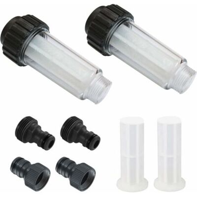 ABYSSE Filtre À Eau Pour Tuyau D'Arrosage – Lot De 2 Pièces 3/4 Pouces – Préfiltre Avec 4 Cartouches Filtrantes Et 2 Raccords Rapides – Protection Nettoyeurs Haute Pression - Publicité ABYSSE Filtre À Eau Pour Tuyau D'Arrosage – Lot De 2 Pièces 3/4 Pouces – Préfiltre Avec 4 Cartouches Filtrantes Et 2 Raccords Rapides – Protection Nettoyeurs Haute Pression - Publicité