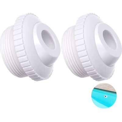 Vision Lot De 2 Buses De Jet De Piscine, Jet D'Entrée À Flux Directionnel De 19 Mm, Jet De Retour De Piscine, Pièces De Rechange, Raccords Pour Spa Avec Filetage Mip De 3,8 Cm, Accessoires De Nettoyage - Publicité Vision Lot De 2 Buses De Jet De Piscine, Jet D'Entrée À Flux Directionnel De 19 Mm, Jet De Retour De Piscine, Pièces De Rechange, Raccords Pour Spa Avec Filetage Mip De 3,8 Cm, Accessoires De Nettoyage - Publicité