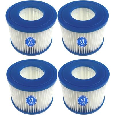 Cartouches Filtre Piscine Compatible Lay-z-spa Bestway Flowclear Vi 6-58323 Lot De 4-kzq - Publicité Cartouches Filtre Piscine Compatible Lay-z-spa Bestway Flowclear Vi 6-58323 Lot De 4-kzq - Publicité