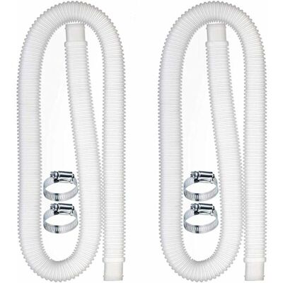 BRINSEA Tuyau De Remplacement Pour Piscine, Accessoires De Tuyau De Pompe À Filtre Avec 4 Clips Métalliques, Tuyau De Piscine Long De 59x1,25 Pouces Pour Pompe, Accessoires De Piscine - Publicité BRINSEA Tuyau De Remplacement Pour Piscine, Accessoires De Tuyau De Pompe À Filtre Avec 4 Clips Métalliques, Tuyau De Piscine Long De 59x1,25 Pouces Pour Pompe, Accessoires De Piscine - Publicité