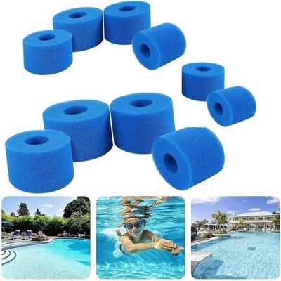 PELTOR Lot De 10 Cartouches Éponge Pour Bestway Filtre De Piscine , Type Vi Pour Piscine Compatible Avec Bestway 58383 Les Filtres, Réutilisables - Publicité PELTOR Lot De 10 Cartouches Éponge Pour Bestway Filtre De Piscine , Type Vi Pour Piscine Compatible Avec Bestway 58383 Les Filtres, Réutilisables - Publicité