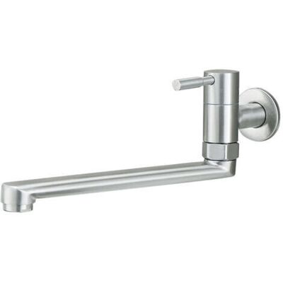 BARKBUSTERS Robinet De Cuisine, Robinet Étendu Mural En Acier Inoxydable Simple Froid Balcon Buanderie Piscine Vadrouille Piscine Robinet À Ouverture Rapide - Publicité BARKBUSTERS Robinet De Cuisine, Robinet Étendu Mural En Acier Inoxydable Simple Froid Balcon Buanderie Piscine Vadrouille Piscine Robinet À Ouverture Rapide - Publicité