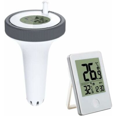 ABYSSE Thermomètre De Piscine Électronique Sans Fil – Indice D'Étanchéité Ipx7 – Plage De -40℃ À +70℃ – Affichage Lcd Avec Enregistrement Max/min - Publicité ABYSSE Thermomètre De Piscine Électronique Sans Fil – Indice D'Étanchéité Ipx7 – Plage De -40℃ À +70℃ – Affichage Lcd Avec Enregistrement Max/min - Publicité