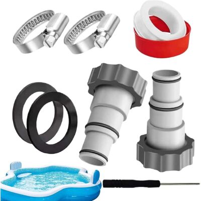 Andiamo Adaptateur De Tuyau De Piscine - Raccord De Tuyau De Piscine Avec Pince Et - Publicité Andiamo Adaptateur De Tuyau De Piscine - Raccord De Tuyau De Piscine Avec Pince Et - Publicité