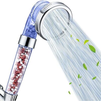 BRINSEA Pommeau De Douche, Filtre À Économie D'Eau Haute Pression, Avec Interrupteur, 3 Modes De Fonction Pommeau De Douche À Main Brumisateur 1,6 Gpm Pour Cheveux Secs Et Spa De La Peau, Bleu Clair - Publicité BRINSEA Pommeau De Douche, Filtre À Économie D'Eau Haute Pression, Avec Interrupteur, 3 Modes De Fonction Pommeau De Douche À Main Brumisateur 1,6 Gpm Pour Cheveux Secs Et Spa De La Peau, Bleu Clair - Publicité