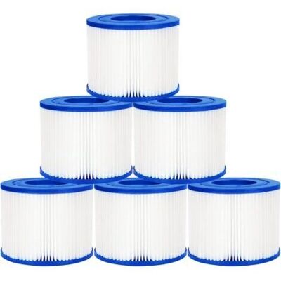 BARKBUSTERS Lot De 6 Filtres De Type Vi Pour Spa, Filtre Vi Cartouche Pour Bestway Lay-z-spa, Filtre Piscine Filtre De Spa Et De Bain À Remous Type Vi Pour Miami, Monaco, Vegas, 58323, Palm Springs, Pari - Publicité BARKBUSTERS Lot De 6 Filtres De Type Vi Pour Spa, Filtre Vi Cartouche Pour Bestway Lay-z-spa, Filtre Piscine Filtre De Spa Et De Bain À Remous Type Vi Pour Miami, Monaco, Vegas, 58323, Palm Springs, Pari - Publicité