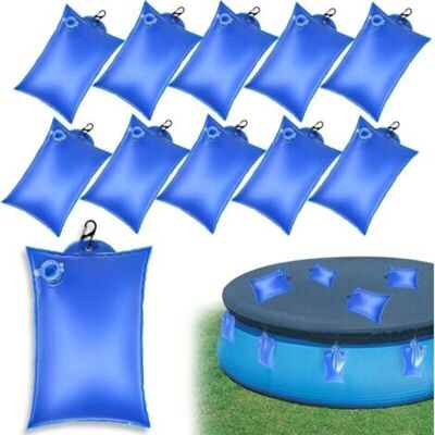 SCORPIO Sac Lestage Eau Bache Piscine 10 Pièces Poids Bache De Protection Piscine 21 X 35 Cm Poids Sac Bâche Piscines Hors Sol Avec Crochet - Publicité SCORPIO Sac Lestage Eau Bache Piscine 10 Pièces Poids Bache De Protection Piscine 21 X 35 Cm Poids Sac Bâche Piscines Hors Sol Avec Crochet - Publicité