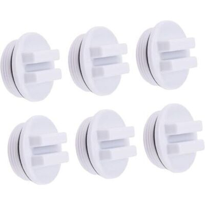 BARKBUSTERS Lot De 6 Bouchons Antigel Pour Piscine Gonflables Pour Spa, Bouchon D'Écumoire Pour Sortie, Adaptateur De Vidange De Piscine, Bouchon De Vidange Fileté, Bouchon De Tuyau De Retour De Piscine, - Publicité BARKBUSTERS Lot De 6 Bouchons Antigel Pour Piscine Gonflables Pour Spa, Bouchon D'Écumoire Pour Sortie, Adaptateur De Vidange De Piscine, Bouchon De Vidange Fileté, Bouchon De Tuyau De Retour De Piscine, - Publicité