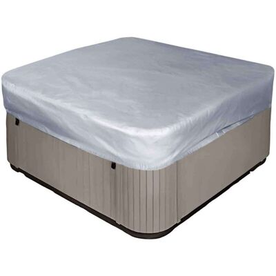 Melissa Bache Spa Carrée 231x231x30cm, Polyester 190t Anti-poussière Uv, Avec Sac (gris) - Publicité Melissa Bache Spa Carrée 231x231x30cm, Polyester 190t Anti-poussière Uv, Avec Sac (gris) - Publicité