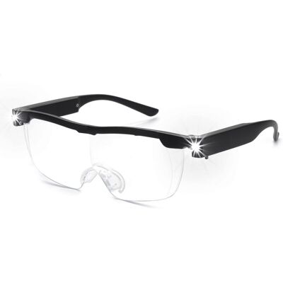 OEM Lunettes Loupes 180 % Avec Lumière Led Rechargeable - Lunettes Grossissantes Puissantes - Lunettes Mains Libres Pour Travail Rapproché, Artisanat, Bijoutiers, Lecture, Loisirs - Publicité OEM Lunettes Loupes 180 % Avec Lumière Led Rechargeable - Lunettes Grossissantes Puissantes - Lunettes Mains Libres Pour Travail Rapproché, Artisanat, Bijoutiers, Lecture, Loisirs - Publicité
