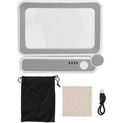 OEM Loupe De Lecture Portable 4x Avec 10 Led, Soulage La Fatigue Oculaire, Mise Au Point De 250 Mm, Loupe Pliable - Publicité OEM Loupe De Lecture Portable 4x Avec 10 Led, Soulage La Fatigue Oculaire, Mise Au Point De 250 Mm, Loupe Pliable - Publicité