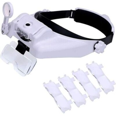 Vision Loupe Avec Lumière, Visière De Loupe À Montage Sur La Tête Avec 3 Led De Loupe De Bijoutier, 1x À 14x Zoom Mains Libres Avec Lunettes Éclairées Pour Lecture, Couture, Réparation De Montres - Publicité Vision Loupe Avec Lumière, Visière De Loupe À Montage Sur La Tête Avec 3 Led De Loupe De Bijoutier, 1x À 14x Zoom Mains Libres Avec Lunettes Éclairées Pour Lecture, Couture, Réparation De Montres - Publicité