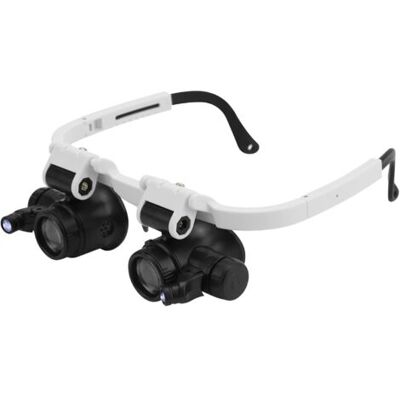 OEM Royaluxe-lunettes Loupe Avec 2 Lumières Led, Bijoutier Loupe À Montage Sur Tête 8x 15x 23x Agrandir Pour Réparation Lecture Bijoux Montres - Publicité OEM Royaluxe-lunettes Loupe Avec 2 Lumières Led, Bijoutier Loupe À Montage Sur Tête 8x 15x 23x Agrandir Pour Réparation Lecture Bijoux Montres - Publicité