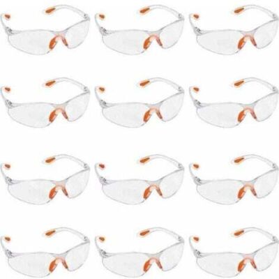 OEM Lot De 12 Lunettes De Sécurité Transparentes - Lunettes De Protection Avec Verres En Plastique, Pont-de-nez Et Embouts De Branches En Caoutchouc Pour Plus De Confort - Lunette Transparente Ppe - Publicité OEM Lot De 12 Lunettes De Sécurité Transparentes - Lunettes De Protection Avec Verres En Plastique, Pont-de-nez Et Embouts De Branches En Caoutchouc Pour Plus De Confort - Lunette Transparente Ppe - Publicité