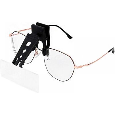 OEM Loupe À Clipser Pour Lunettes Avec 3 Lentilles Interchangeables, Clipsable Et Rabattable Mains Libres 1,5 X 2,5 X 3,5 X Pour La Lecture, La Couture, Les Loisirs, La Carte - Publicité OEM Loupe À Clipser Pour Lunettes Avec 3 Lentilles Interchangeables, Clipsable Et Rabattable Mains Libres 1,5 X 2,5 X 3,5 X Pour La Lecture, La Couture, Les Loisirs, La Carte - Publicité