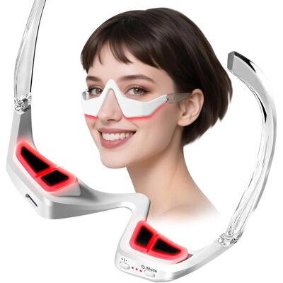 OEM Appareil De Thérapie De Lumière Rouge Sous L'Œil, Masque De Thérapie De Lumière Rouge De Lunettes De Massage Oculaire De Microcourant Pour Soulager La Fatigue Oculaire, Cercles Sombres, Rides - Publicité OEM Appareil De Thérapie De Lumière Rouge Sous L'Œil, Masque De Thérapie De Lumière Rouge De Lunettes De Massage Oculaire De Microcourant Pour Soulager La Fatigue Oculaire, Cercles Sombres, Rides - Publicité