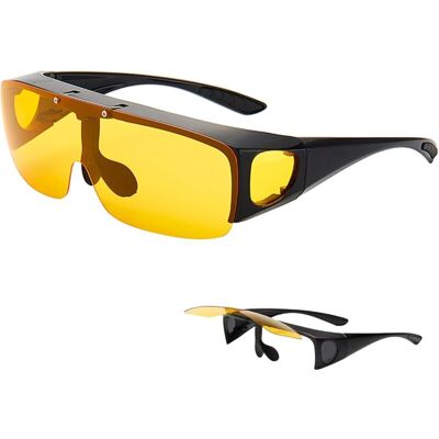 OEM Lunettes Conduite De Nuit - Verres Réversibles Pour Porteurs De Lunettes De Vue - Verres Jaunes Anti-éblouissement, Monture Réglable, Design Unisexe Pour Hommes Et Femmes - Publicité OEM Lunettes Conduite De Nuit - Verres Réversibles Pour Porteurs De Lunettes De Vue - Verres Jaunes Anti-éblouissement, Monture Réglable, Design Unisexe Pour Hommes Et Femmes - Publicité