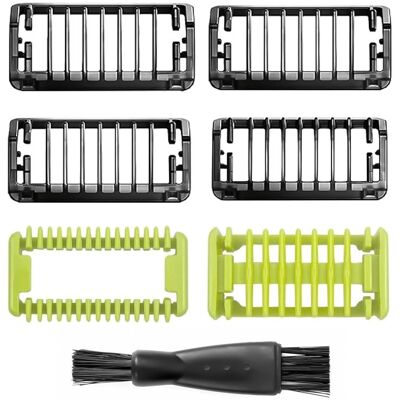 OEM Kit De Protection Pour Lame O, Sabot De Guidage Pour Tondeuse À Barbe (1/2/3/5 Mm) Avec Peigne Visage, Peigne Partiel, Brosse (noire), Compatible Avec La Tête De Rechange Philips Pour Petite Lame En T - Publicité OEM Kit De Protection Pour Lame O, Sabot De Guidage Pour Tondeuse À Barbe (1/2/3/5 Mm) Avec Peigne Visage, Peigne Partiel, Brosse (noire), Compatible Avec La Tête De Rechange Philips Pour Petite Lame En T - Publicité