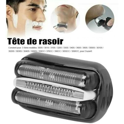 OEM Grille Tête De Rasoir Électrique Pièce De Rasage Rechange Pour Braun 3 Series 300s - 301s - 310s Cya5 - Publicité OEM Grille Tête De Rasoir Électrique Pièce De Rasage Rechange Pour Braun 3 Series 300s - 301s - 310s Cya5 - Publicité
