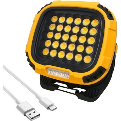 Vision Projecteur De Travail Led Rechargeable De 50w, Lumière De Sécurité Portable À Batterie Usb De 5200lm, Étanche Pour Une Utilisation En Extérieur, Projecteur Cob Super Lumineux Avec Support Magn - Publicité Vision Projecteur De Travail Led Rechargeable De 50w, Lumière De Sécurité Portable À Batterie Usb De 5200lm, Étanche Pour Une Utilisation En Extérieur, Projecteur Cob Super Lumineux Avec Support Magn - Publicité