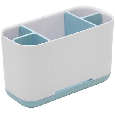 OEM 1 Porte-brosse À Dents Avec Trous De Drainage, Plateau Inférieur Amovible Pour Ranger Les Brosses À Dents Électriques, Le Dentifrice, Les Pinceaux De Maquillage (bleu Clair) - Publicité OEM 1 Porte-brosse À Dents Avec Trous De Drainage, Plateau Inférieur Amovible Pour Ranger Les Brosses À Dents Électriques, Le Dentifrice, Les Pinceaux De Maquillage (bleu Clair) - Publicité