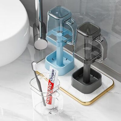 OEM Support De Brosse À Dents En Polypropylène Pour Salle De Bain - Porte-dentifrice Avec Support En Polystyrène - Organiseur D'Accessoires De Salle De Bain - Publicité OEM Support De Brosse À Dents En Polypropylène Pour Salle De Bain - Porte-dentifrice Avec Support En Polystyrène - Organiseur D'Accessoires De Salle De Bain - Publicité