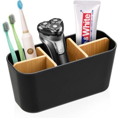 OEM Cloisons En Bambou Porte Brosse À Dents, 5 Compartiments Pour Brosses À Dents Et Dentifrice Support Brosse A Dent, Multifonctions Rangement Brosse A Dent Adaptés Au Bureau Salon Cuisine - Publicité OEM Cloisons En Bambou Porte Brosse À Dents, 5 Compartiments Pour Brosses À Dents Et Dentifrice Support Brosse A Dent, Multifonctions Rangement Brosse A Dent Adaptés Au Bureau Salon Cuisine - Publicité